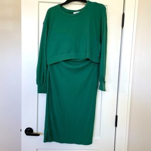 Isabel Maternity Crop Top Dress